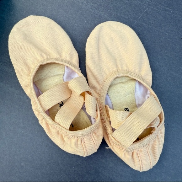 So Danca Girls Light Pink Canvas Ballet Shoes Size 18cm / 10S - Picture 12 of 13